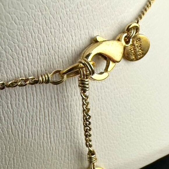 Alexis Bittar Gold Plated Wavy Pendant Statement Necklace - Picture 4 of 8